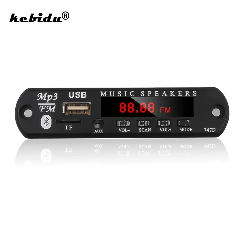 Автомобильный беспроводной MP3-плеер с Bluetooth гарнитура микрофоном TF USB 3 5 мм AUX В 12