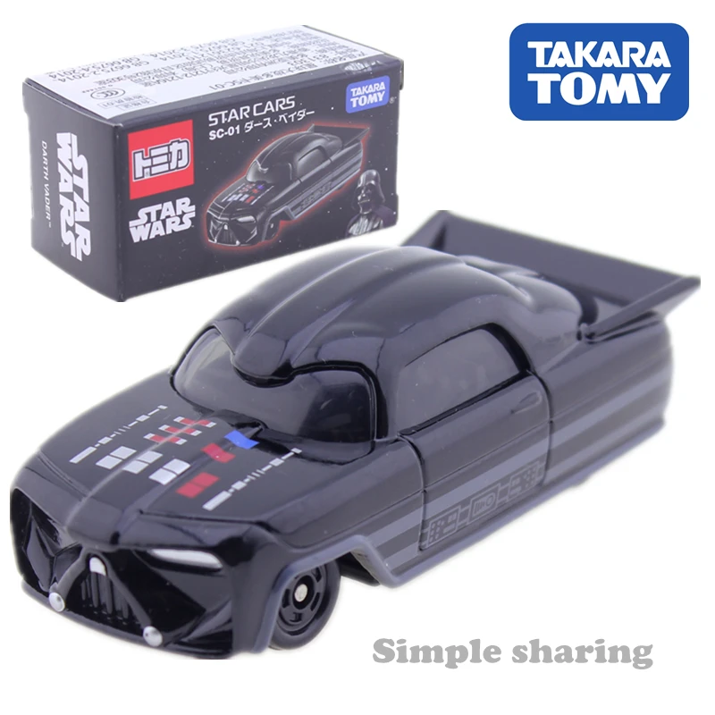 

Takara Tomy Tomica premium Disney Star cars SC01 Darth Vader roadster car Toy Diecast miniature model kit funny magic baby toys