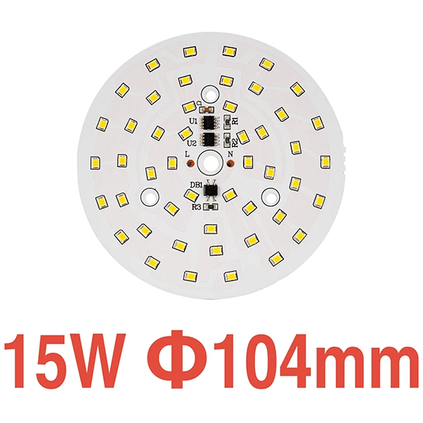 Светодиодный SMD чип 18 Вт, 15 Вт, 12 Вт, 9 Вт, 7 Вт, 5 Вт, 3W, нет необходимости в драйвере, 220 В, светильник, бисер, сделай сам, светодиодный светильник, наружный прожектор, точечный светильник, светильник - Испускаемый цвет: 15w