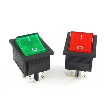 

5 Pcs KCD4 DPST ON-OFF 4 Pin Rocker Boat Switch 16A/20A AC 250V/125V for Car Motorcycle