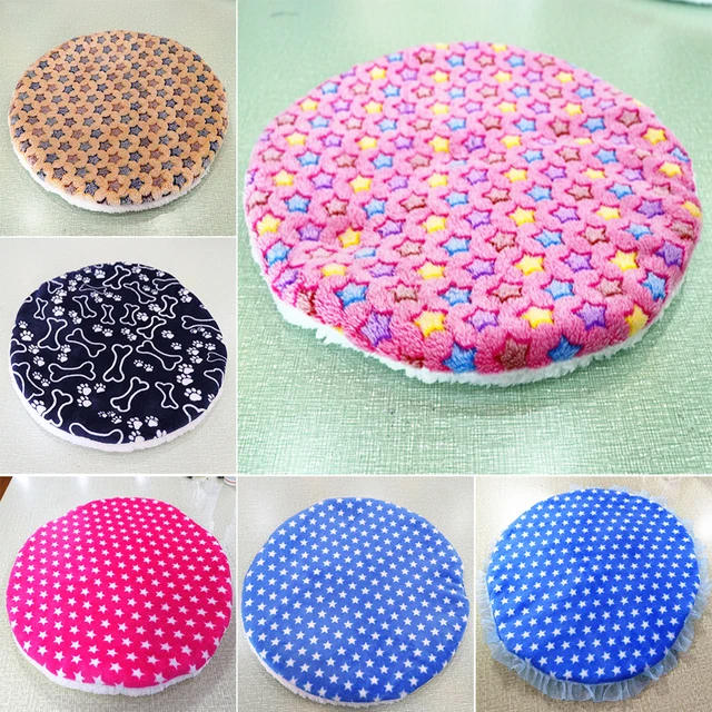 Colorful print Dog Beds Warm Soft Blanket For Small Medium Pet Cat Sleeping Mat Mattress Cushion 42x42cm