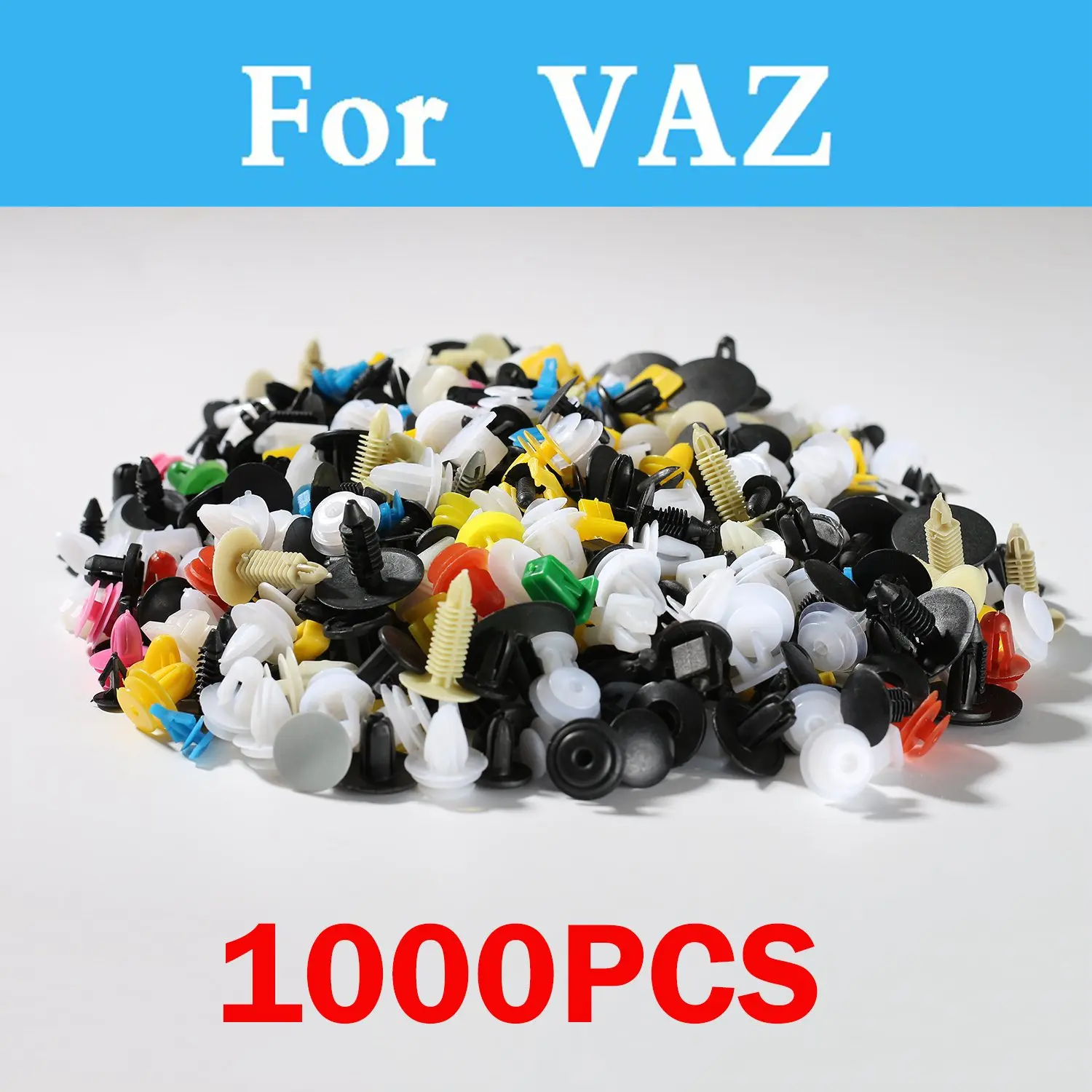 1000pcs Car Plastic Push Type Rivet Retainer Fastener For