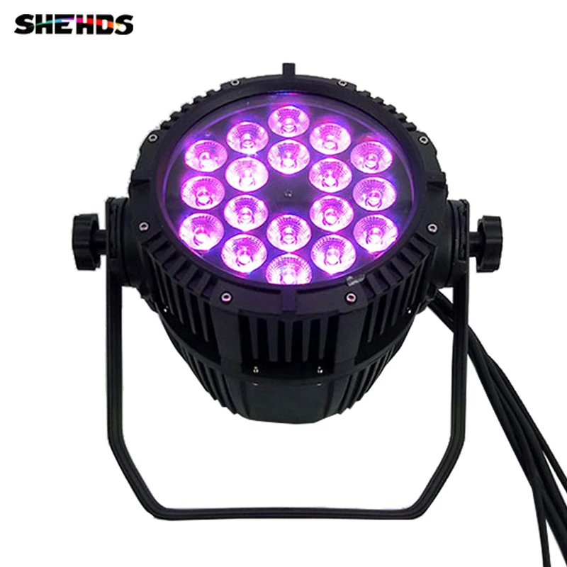 

4PCS/LOT Waterproof LED Par 18x12W RGBW DMX512 Stage Effect Lighting Good For Outdoor Swimming Pool And Disco Bar Party