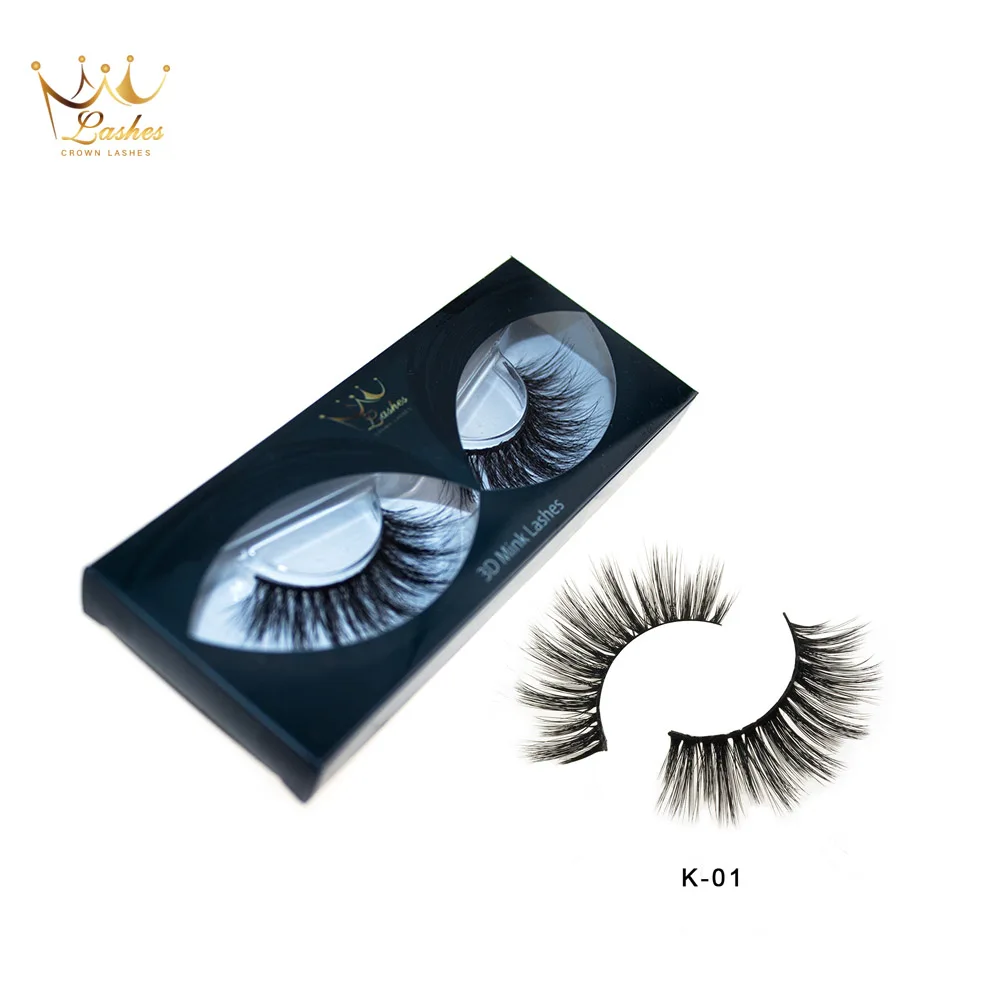 

CrownLashes factory outlet makeup cosmetics hand made 3d faux mink false eyelashes offer custom lables boxes