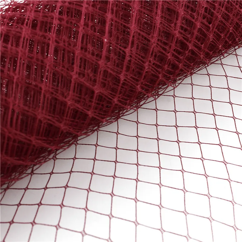 Marron или 25 цветов 1"(25 см) клетка Veiling Дамская Шляпка вуаль Очаровательная винтажная ручная работа DIY аксессуары для волос 10 ярдов/лот v25