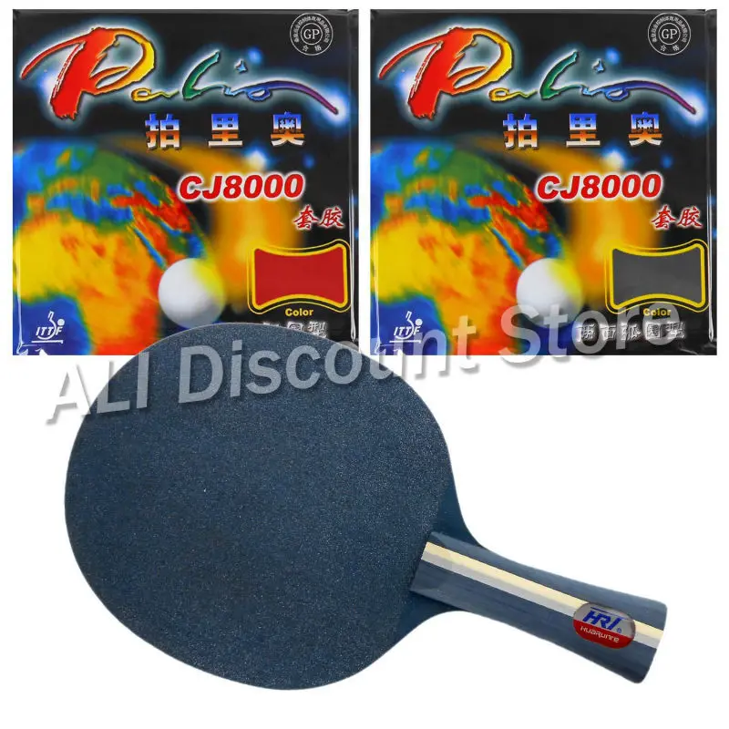 HRT Blue Crystal Blade with 2x Palio CJ8000 H36 38 Rubbers for a Table