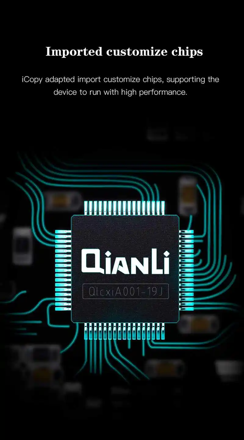 QianLi iCopy для iPhone EEPROM передача данных Программирование ЖК-дисплей сенсорный Вибрационный двигатель ремонт инструмент светочувствительный