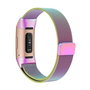 

Watch Band Strap Briaided Stainless Steel Wristband Wristwatch Bands Replacement Accessories for Fitbit Charge 3