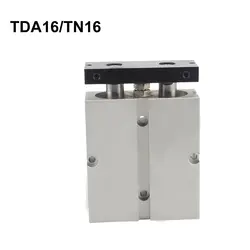 TN16 TDA двойного действия Пневматика цилиндра диаметр 16 мм цилиндр с двусторонним штоком  TN16-10 TN16-20 TN16-30 TN16-40 TN16-50 TN16-100