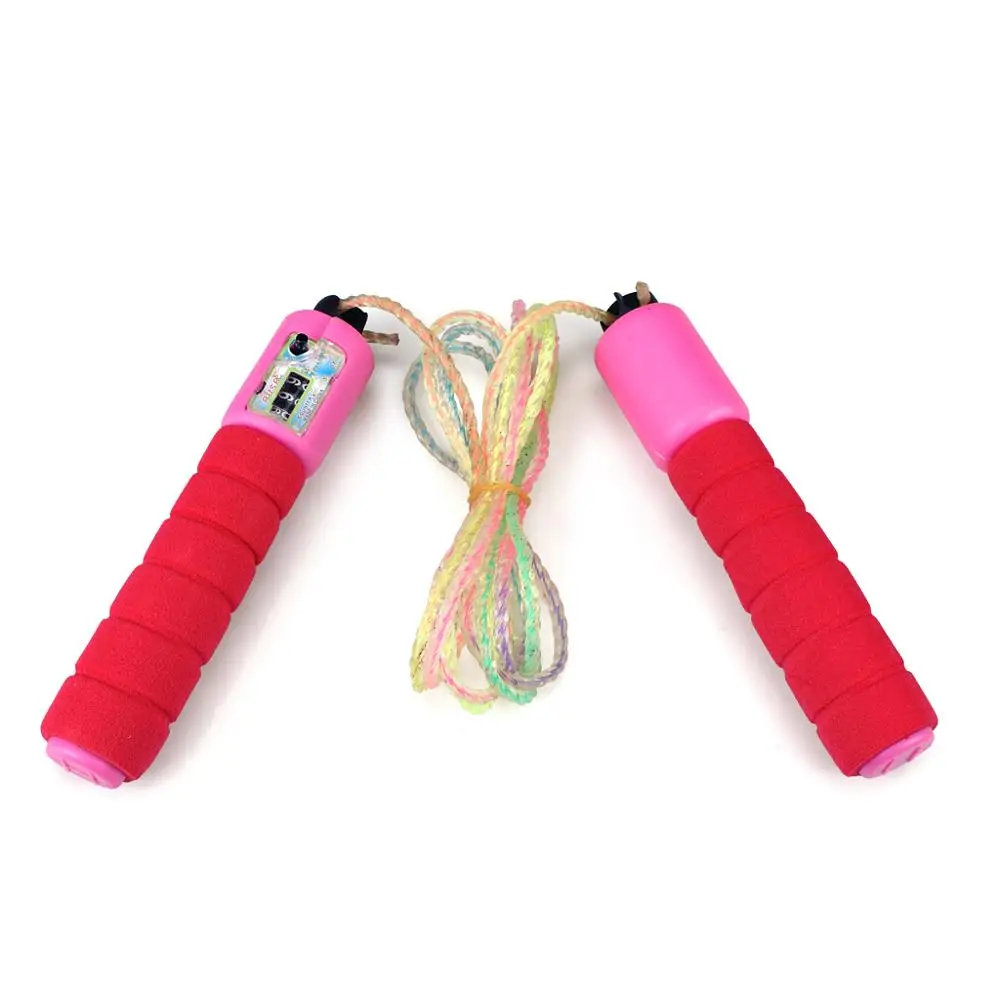 2.4mtr Digital Skipping Jump Rope with Counter Timer Sponge Handle for Fitness Best Gifts for kids Childrens  (1)
