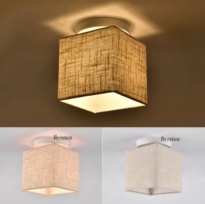 Horsten Nordic European Simple Fabric Ceiling Lights 469 Heads Bedroom Ceiling Lamp Modern Living Room Ceiling Light (13)