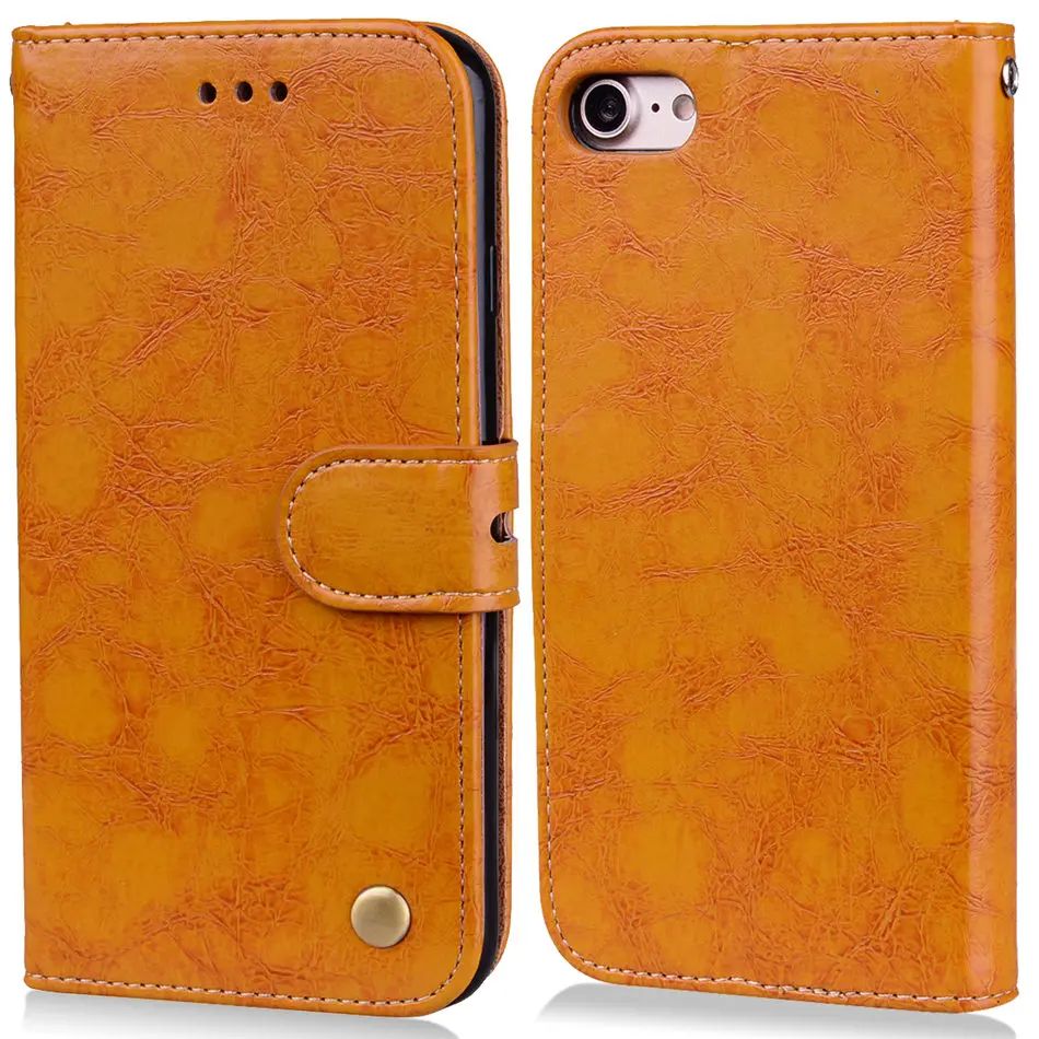 

Business Vintage Coque Case For Apple iphone X XS MAX XR 7 8 6 6S Plus 5 5s SE Wallet Stand Phone Cover Leather Retro Capa E17Z