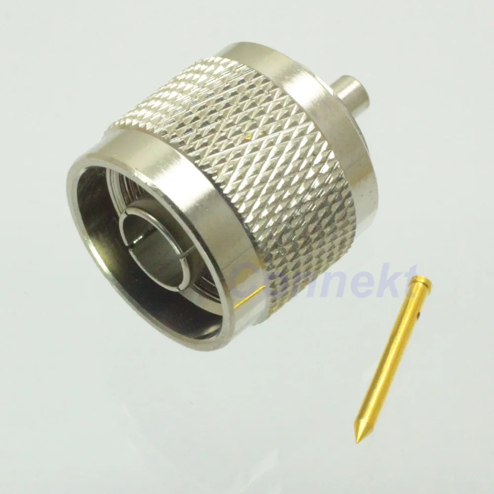 N male plug solder semi-rigid RG405 0.086&quot RF connector |