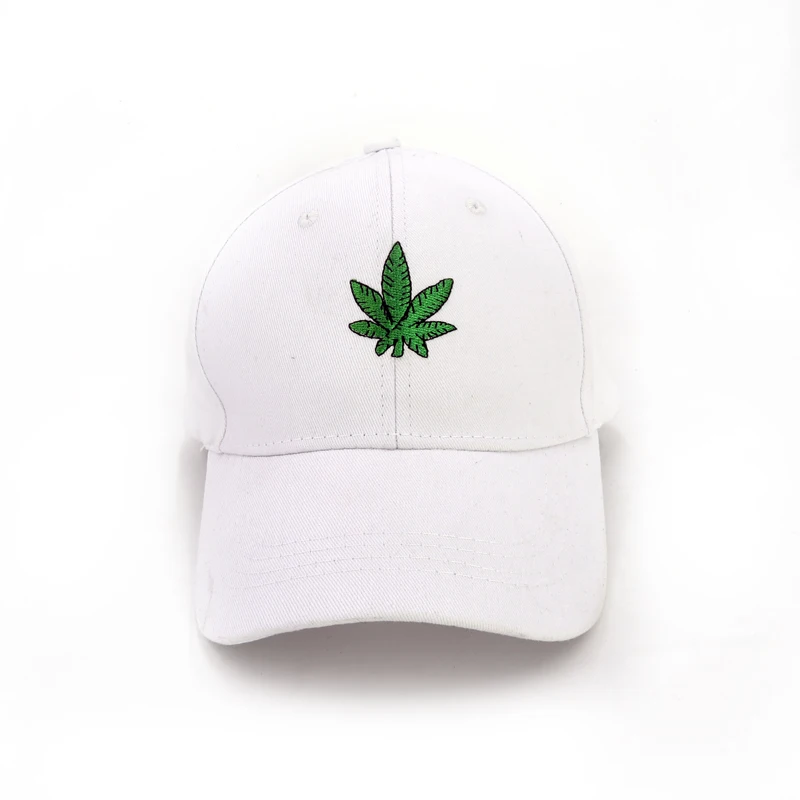 Модная вышивка кленовый лист бейсбольная кепка сорняки Snapback шляпы для мужчин женщин хлопок Swag Хип-хоп кепка