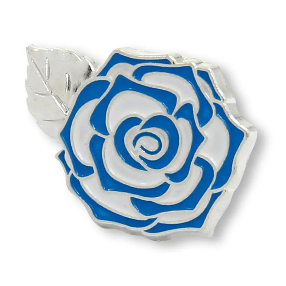 

Rose Badge cheap custom Flower Shape Badges