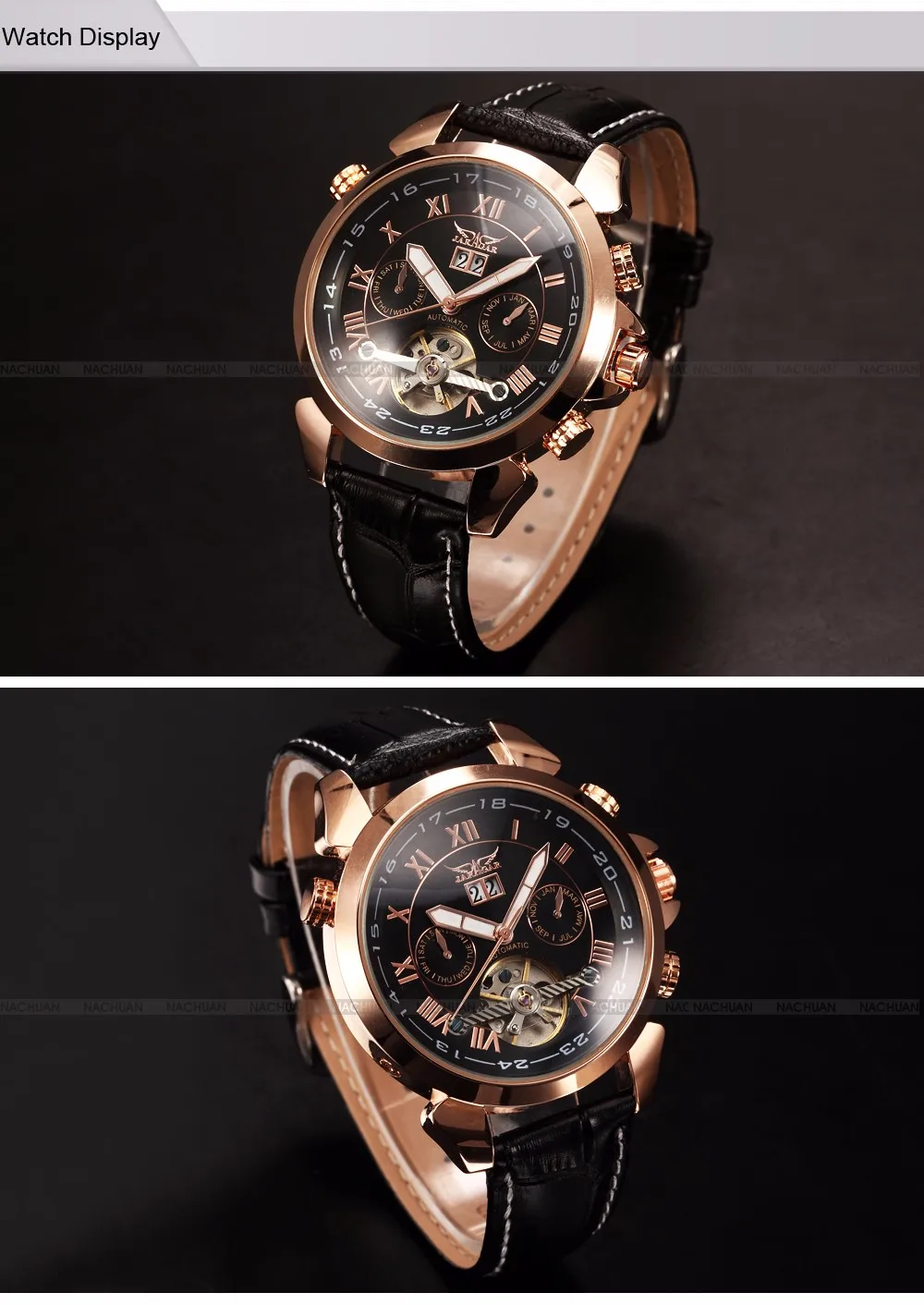 JARAGAR для мужчин Авто механические золотой чехол Flying Tourbillon Vogue часы Relogio Masculino мужской наручные Montre Homme