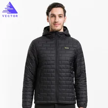 VECTOR Ultralight Mens Down Cotton Jackets Warm Autumn & Winter Overcoats Windproof Waterproof Camping Hiking Jacket 60029