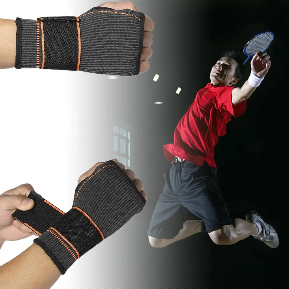 Предохраняющие от давления ладони могут кормить запястье-давление спорт на открытом воздухе Теннис Бадминтон защитное спортивное снаряжение Фитнес наручные перчатки