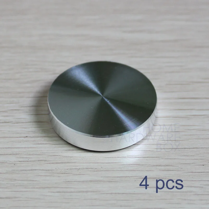 Buy 40mm 4 pc aluminum disc glass table top adapter