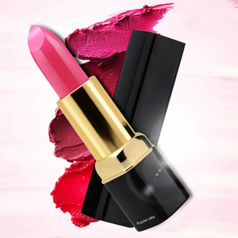 2019 Brand Professional Lips Makeup Waterproof Shimmer Long Lasting Pigment Nude Pink Shimmer Lipstick Mermaid Makeup Cosmetic