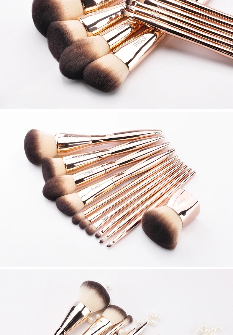 lidar com pincéis de maquiagem sombra em pó pincéis de maquiagem novidade professional msq 11 pcs diamante Grupo fundação make up cosméticos ferramenta 14 High Quality Beleza e saúde