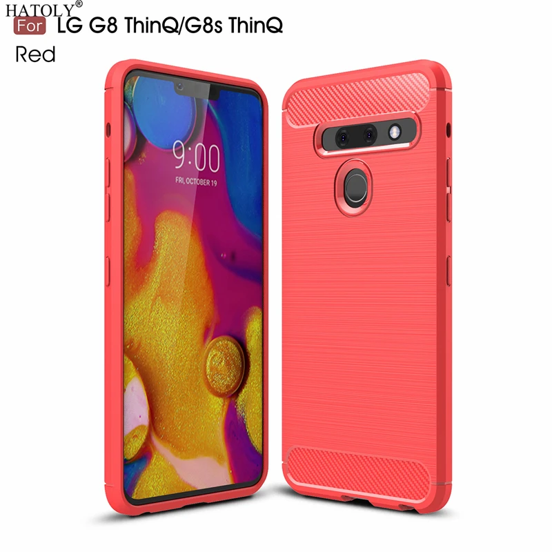 HATOLY для Capas LG G8 чехол thinq прочный армированный телефона из мягкого ТПУ Матовый Rugger