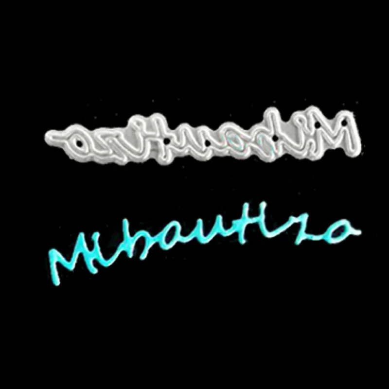 

Spanish Words Dies My Baptism Die Metal Cutting Dies Craft Dies for DIY Scrapbooking Photo album Decorative Embossing