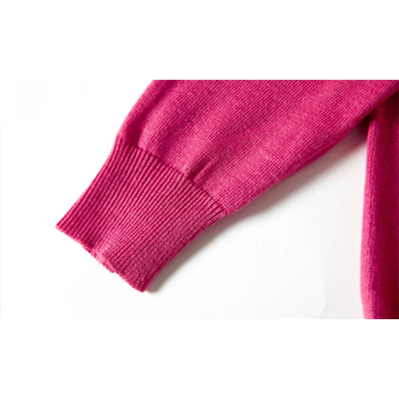 Baratos Precio de fábrica de alta calidad estilo europeo americano Casual cuello redondo manga larga dulce cartón tejido bordado suéter