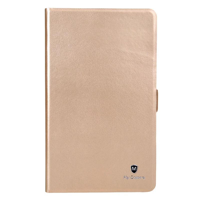 Чехол с мультяшным принтом для samsung Galaxy Tab 3 8,0 SM-T310 T311 T315 T310 чехол s силиконовая Кожаная подставка из ТПУ Smart Cover - Цвет: Золотой