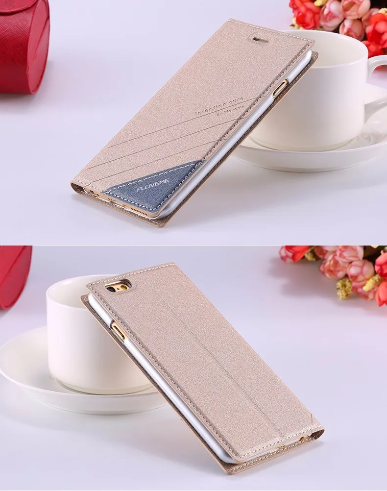 FLOVEME Luxury Ultrathin Flip Leather Phone Case For Apple iPhone 7 4.7 inch Wallet Holster Back Cover Bag For iPhone 7 Plus 5 (16)