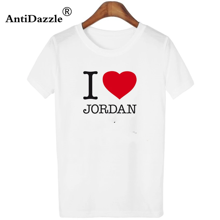 Antidazzle Майкл Джордан I love Jordan модная женская футболка с принтом повседневные