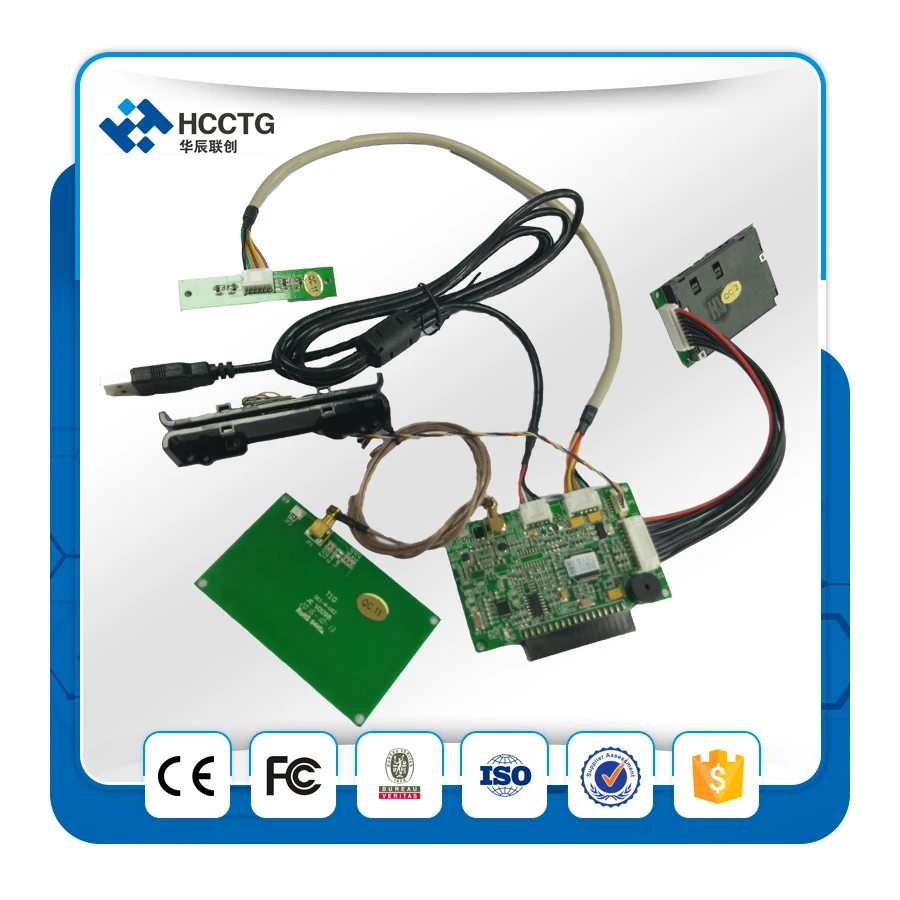 Rfid Contact Smart Msr Psam Card Reader Module With Usb Hcc T10 Dc3in