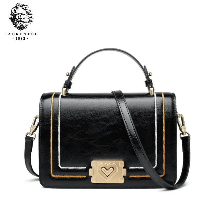 

LAORENTOU quality Women leather handbags 2019 New women bag quality Cowhide tote bag women leather shoulder Crossbody bag