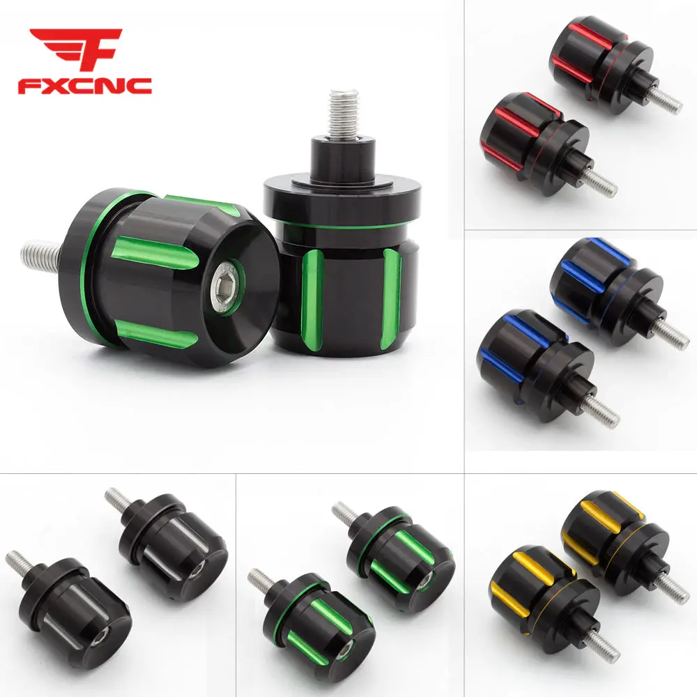 

For Kawasaki Ninja EX 250R 1987 - 2007 Mix Color Motorcycle Handlebar Grip Bar Ends Counterweight For Ninja EX 500R 1994 - 2007