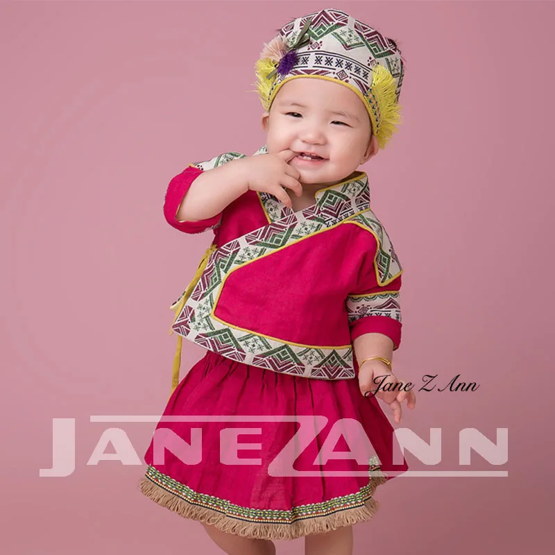 Jane Z Ann/детская одежда для фотосъемки платье для студийной фотографии одежды для маленьких мальчиков и девочек от 3 до 12 месяцев - Цвет: 285