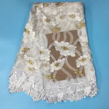 Sewing Accessories Real Promotion Voile 2017 Latest Teal African French Lace Fabric High Quality Tulle For Wedding