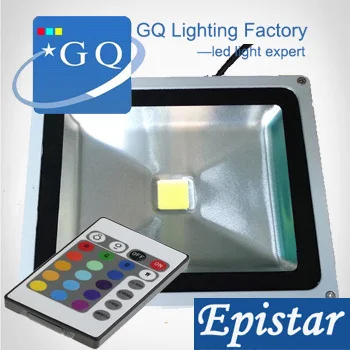 

10pcs factory hot sale Fedex DHL 10w 20w RGB led flood light 30w 50w projector outdoor light lighting lamp