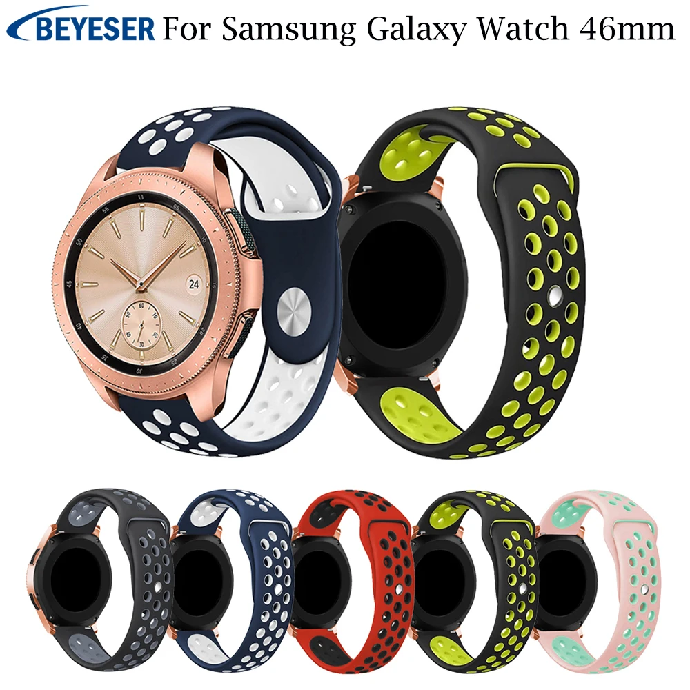 20 мм спортивный силиконовый ремешок для часов Samsung Galaxy Watch 42 Xiaomi Huami Amazfit Bip сменный