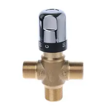 SAILFLO 1PC 1/2" DN20 Thermostatic Mixing Value Chromed Finish Brass Bathroom Accessories Replacement Parts For Faucet Value