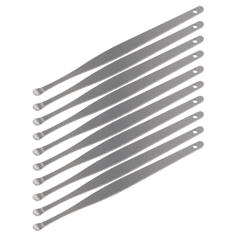 10Pcs Stainless Steel Ear Pick Wax Cleaner Earpick Curette Remover Earwax Removal Ear Care Tool - Цвет: White