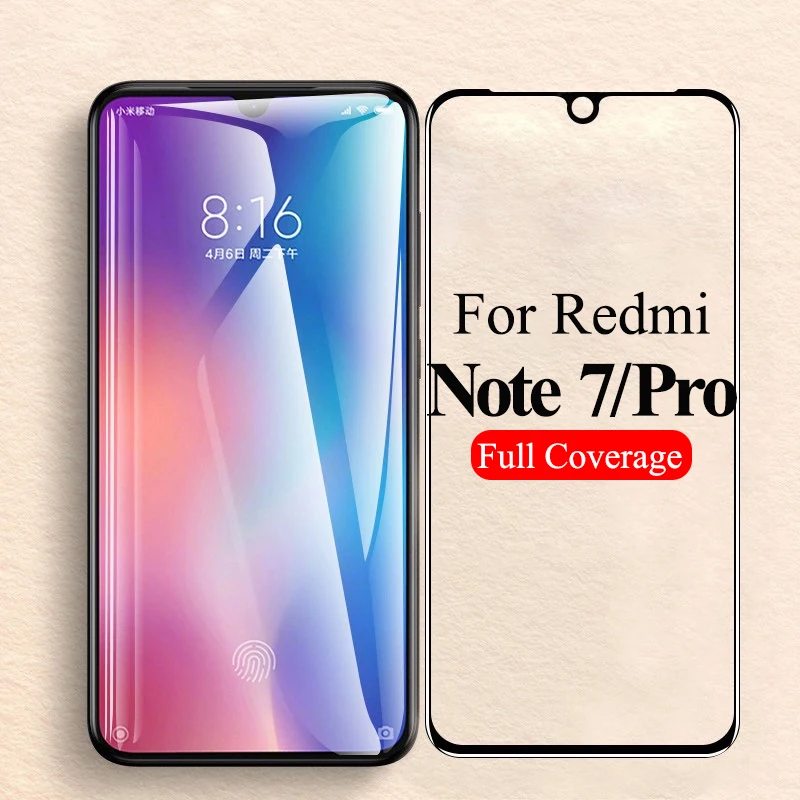 

Protective glass on ksiomi redmi note 7 pro screen protector for xiaomi redme note7 7pro tempered armor xiomi xiaom xiaomei xomi