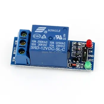 

Blue SRD-12VDC-SL-C 1 Channel Low Level DC 5V Power Relay Module Board