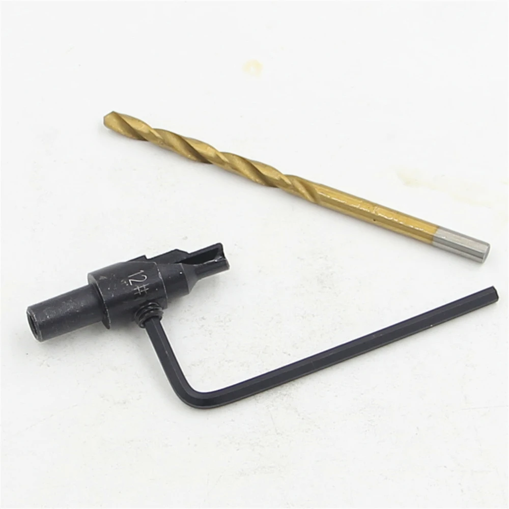4pc round shank titanium plated screws guide countersunk head drill countersunk head screw wood drill