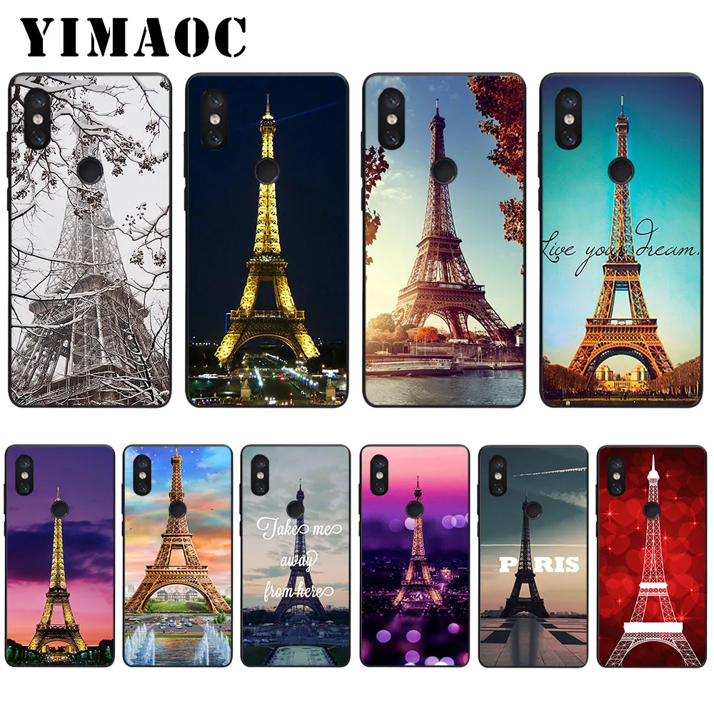 

YIMAOC Love Paris Eiffel Tower Soft Case for Xiaomi Mi5 Mi5S Mi6 Mi9 Mi8 Lite SE A1 A2 Lite Pocophone F1 MAX 3