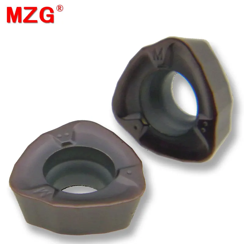 MZG JOMW08T320ZZSR-FT ZK73UQ Carbide Inserts for AJX Face Milling Cutter CNC Machining Tools Super Fast Mill Bar