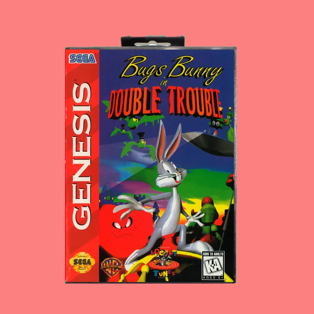 Bugs bunny double trouble 16 Bit MD игровая карта включает розничную коробку для sega Genesis& Mega Drive