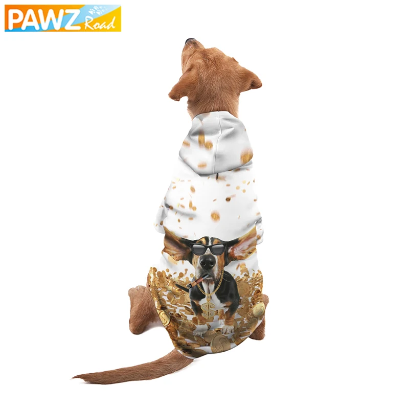 

PAWZRoad Pet 3D Digital Dog Cat Hoodie Unique Images Winter Clothing for Small Large Dogs Puppy Dogs Clothes Apparel Coat Jacket