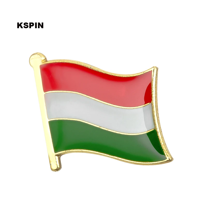 

Hungary flag pin lapel pin badge 10pcs a lot Brooch Icons KS-0194