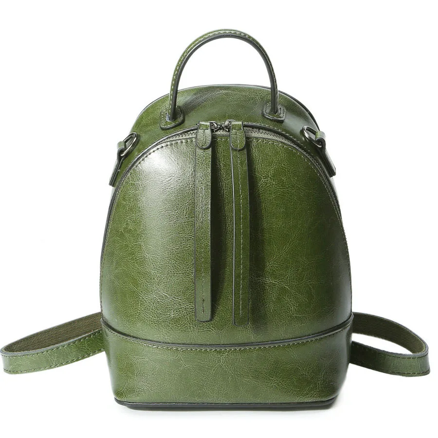 

FGGS-Women'S Backpack Women'S Oil Wax Retro Backpack Cortex Lady Backpack