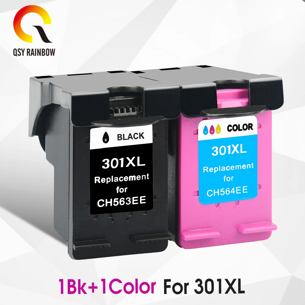 CMYK Supplies 2 x чернильные картриджи восстановленные для hp 301 XL hp 301 hp 301XL 301XL с чернилами hp Deskjet 2050se 2054A 1050se 3050se 3050A 3052A - Цвет: 301-2